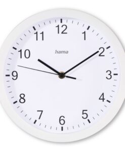 Hama Wandklok Elba Tikt Niet 25 cm Wit