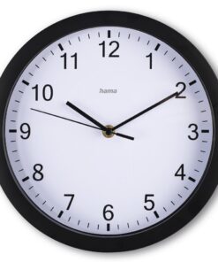 Hama Wandklok Elba Tikt Niet 25 cm Zwart/Wit