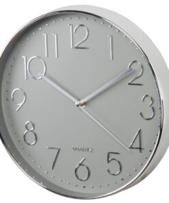 Hama Wandklok Elegance Ø 30 Cm Geluidsarm Zilver/grijs