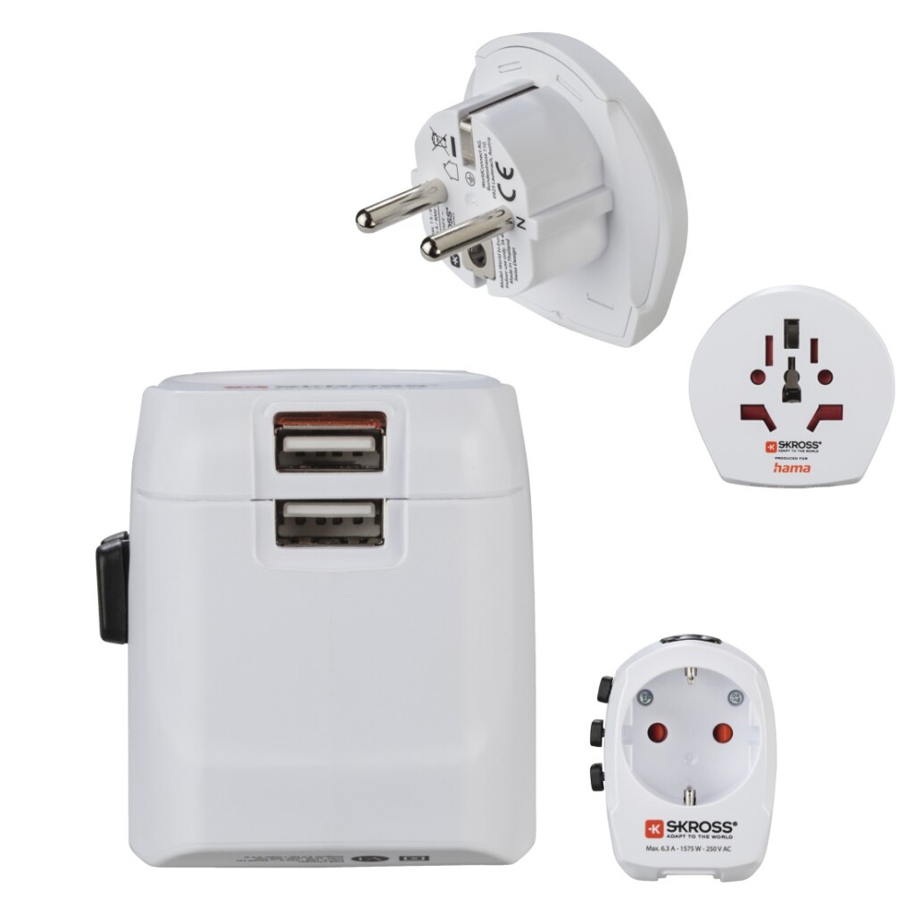 Hama Wereldreisadapter-set World Travel Pro Light USB 3-polig 2x USB - Afbeelding 4