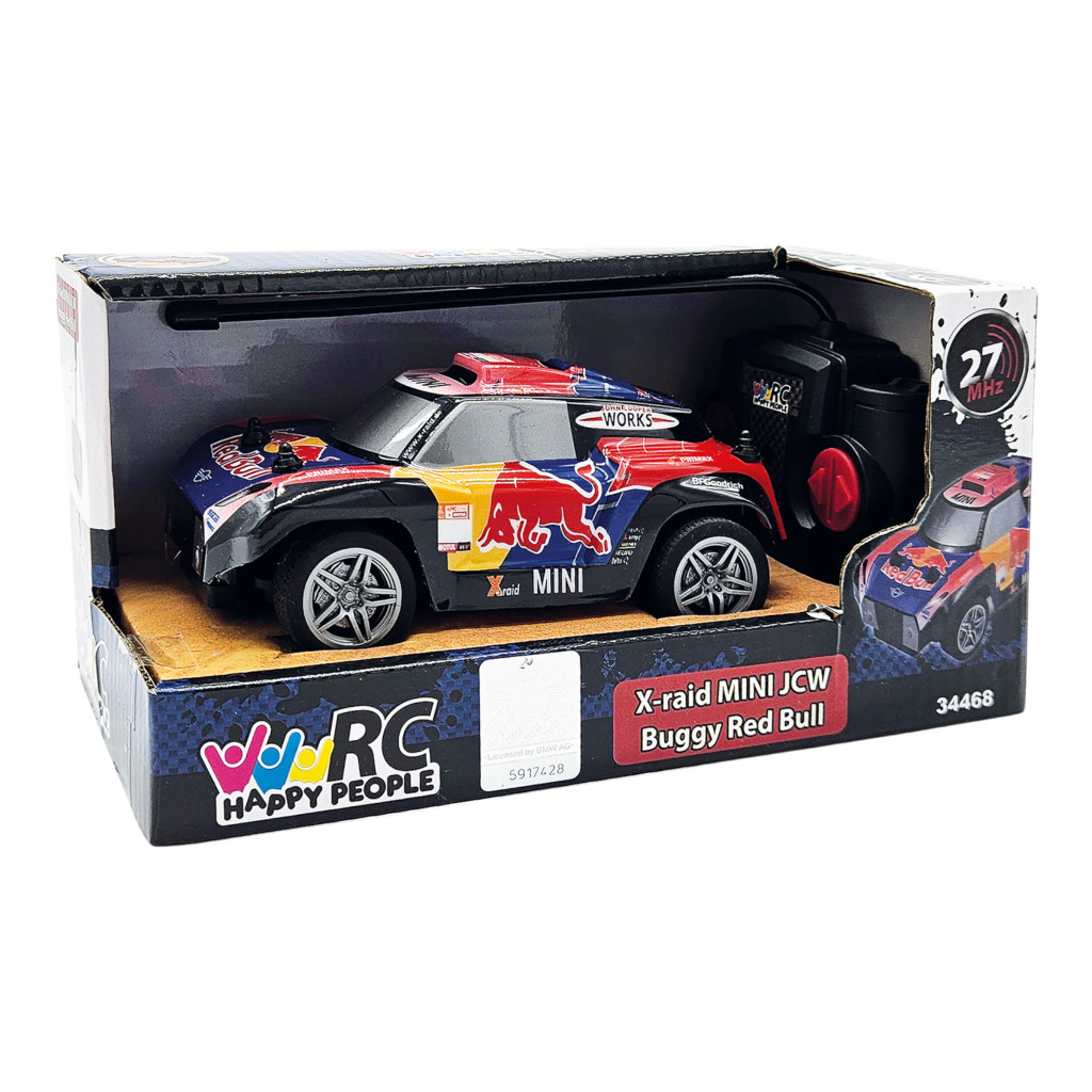 Happy People RC X-Raid Mini JCW Buggy Red Bull 1:28 15 cm - Image 5