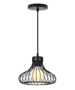 Homestyle Pro MK013-B Industriële Hanglamp 23x20 cm Zwart/Metaal