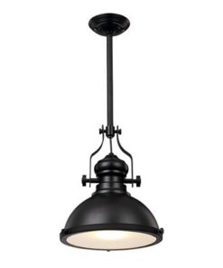 Homestyle Pro MK102-WB Industriële Hanglamp 32x35 cm Zwart/Wit/Metaal