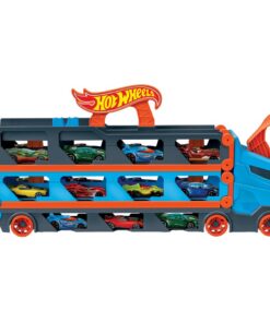 Alternative view of Hot Wheels Speedway Hauler + 3 Auto's