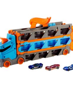 Alternative view of Hot Wheels Speedway Transportwagen + 3 Auto's