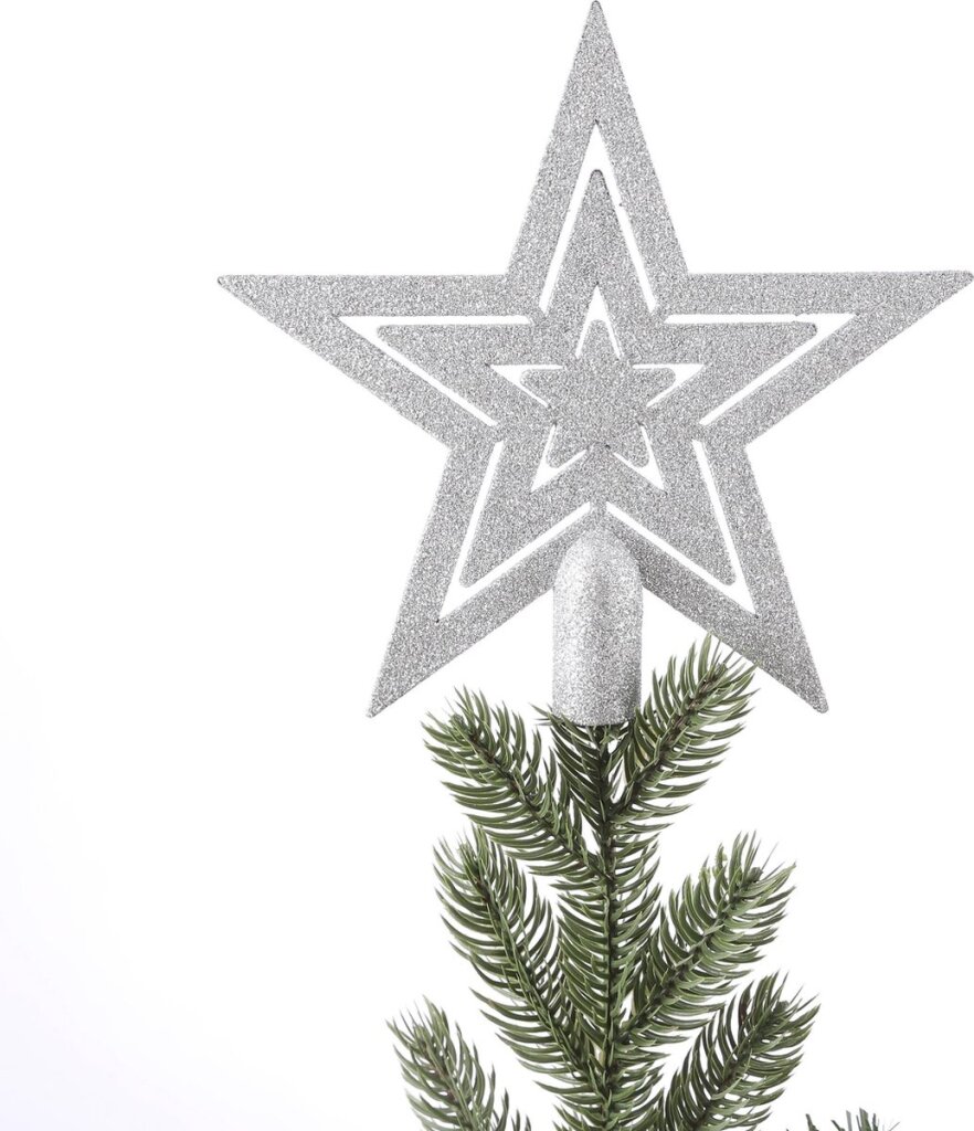 House of Seasons Kerstboom Decoratie Kunststof Zilver 40 Stuks - Afbeelding 2