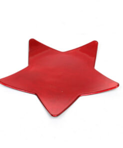 House of Seasons Mila Decoratiebord Ster 25 cm Rood