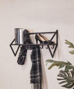 Alternative view of Housevitamin Wandkapstok met 7 Haken 71.5x21.7x36 cm Zwart/Metaal