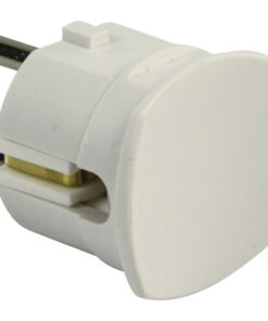 Alternative view of Hq El-st005 Randaarde Stekker met Zij-uitgang Wit