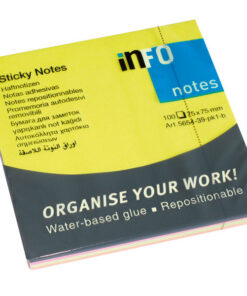 Info Notes IN-5654-39 75x75mm Assorti Brilliant Blok A 320 Vel