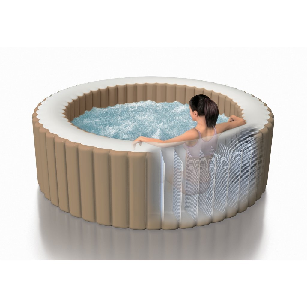 Intex 28476 Purespa Bubble Massage Jacuzzi 4-persoons Set + Energy Efficient Afdekzeil - Afbeelding 3