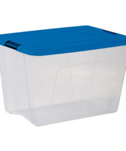 Iris Topbox Opbergbox 60L 57.5x39x36.5 cm Blauw/Transparant