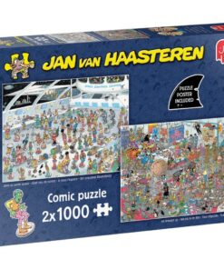 Jumbo Puzzel Jan Van Haasteren Geef Ons De Ruimte & Net Als In De film 2x1000 Stukjes
