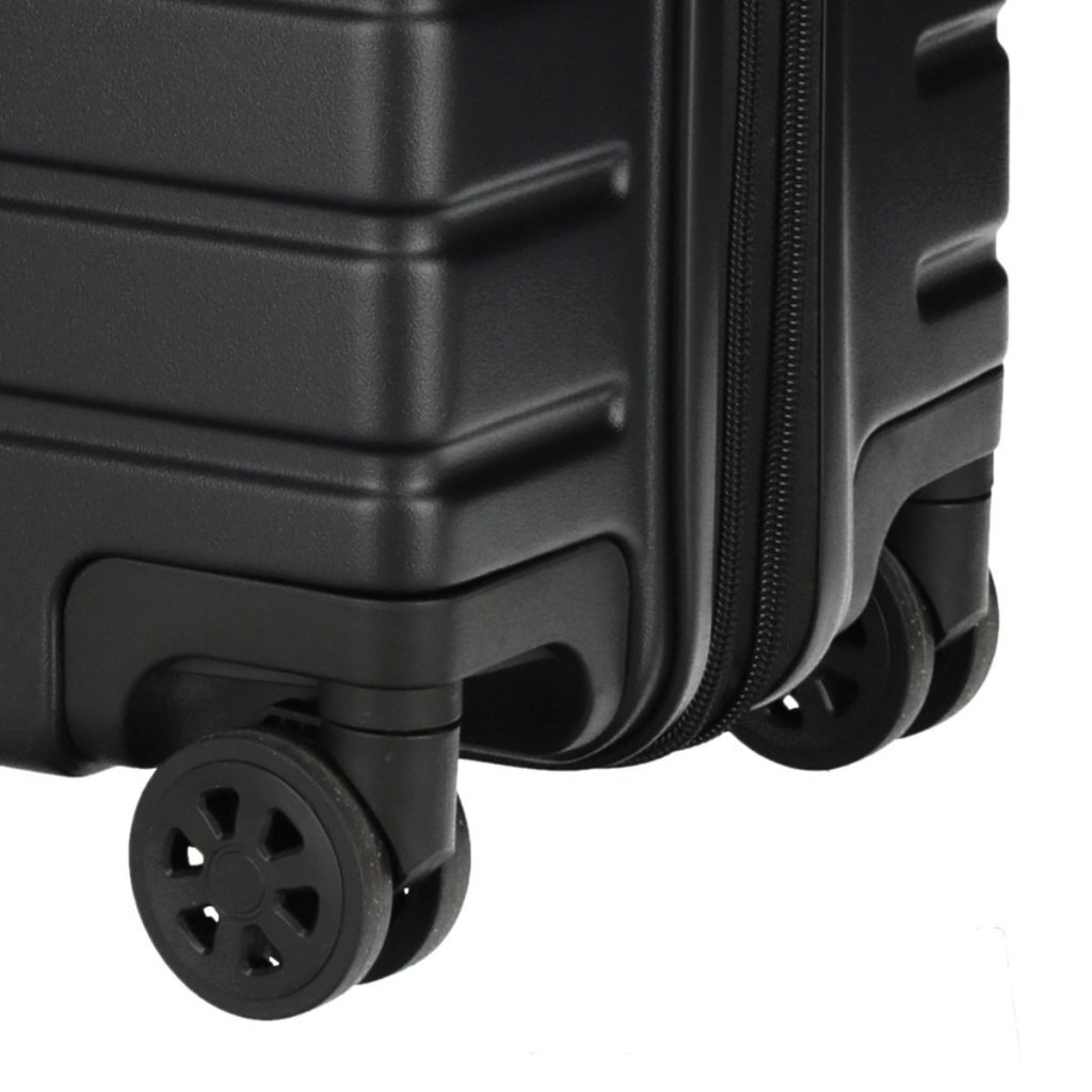 Juscha JU-45613 Reistrolly JSA 54.5x35.5x20.5 cm Mat Zwart/Gerecycled ABS - Image 3