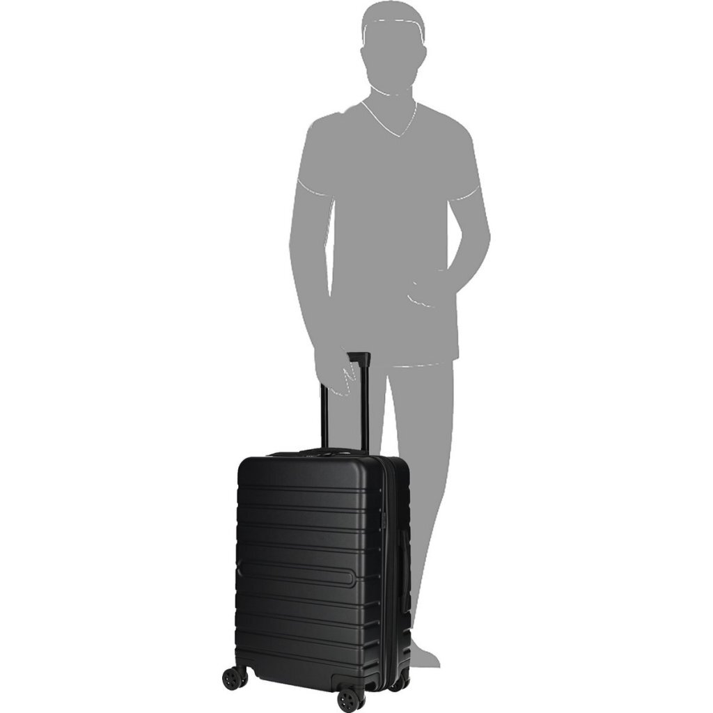 Juscha JU-45613 Reistrolly JSA 54.5x35.5x20.5 cm Mat Zwart/Gerecycled ABS - Image 5