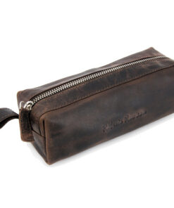 Juscha JU-48214 Etui Roberto Romano EMPOLI Bruin Echt Leer 20x6x7cm