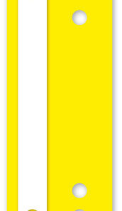 Kangaro 07060-07 Snelhechterstrip A5 2-gaats PP Doos A 100 Stuks Geel