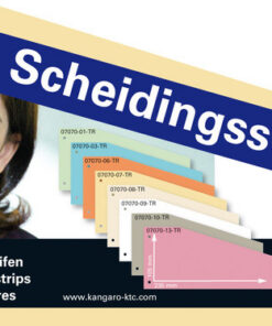 Alternative view of Kangaro 07070-07-TR Scheidingsstrook 2-gaats Trapezium 180gr RC Geel