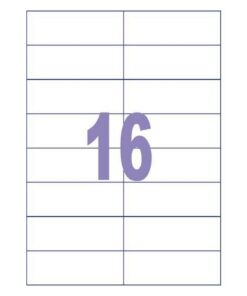 Alternative view of Kangaro K-10537-25 Etiket ILK 10.5x3.7 cm 25 Vel 16 Etiketten Per Vel