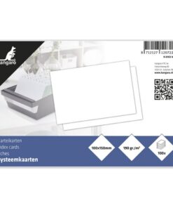 Kangaro K-6102-WI Systeemkaart Blanco 10x15 cm 100 Vel Wit