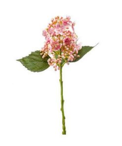 Kunstbloem Hortensia 38 cm Roze