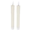LED Kaarsen + Afstandsbediening 2 Stuks Ivoor