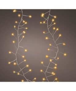 LED Snoer 100 LEDs 120 cm Warm Wit Licht Zilver