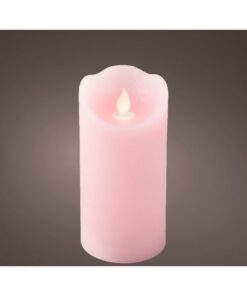 LED Waving Kaars 15x7.5 cm Roze