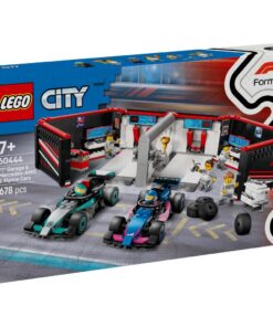 Lego City 60444 F1 Garage met Mercedes-AMG en Alpine Auto's