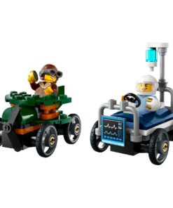 Alternative view of Lego City 60459 Vliegtuig vs Ziekenhuisbed