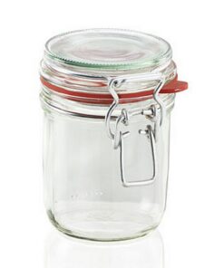 Leifheit 3192 Weckpot met Beugelsluiting 370 ml Glas/RVS