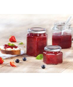 Alternative view of Leifheit 3209 Jampot Zeshoekig 106 ml Glas/Zilver