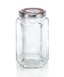 Leifheit 3212 Jampot Zeshoekig 1.7L Glas/Zilver