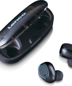 Lenco EPB410 Bluetooth IPX4 TWS Earphone met Powerbank Zwart