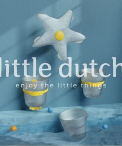 Little Dutch Badwand Bekers Zeester Blauw