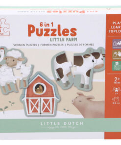 Little Dutch Farm 6in1 Puzzel 3-5 Stukjes