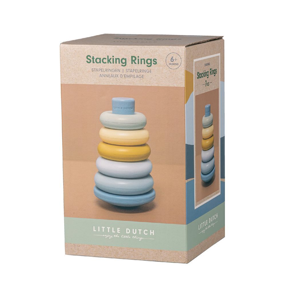 Little Dutch Stapelringen Blauw - Afbeelding 4