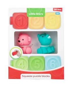 Little Stars Baby Stapelblokken 6 Stuks + 2 Dieren