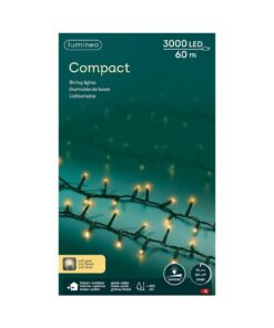 Lumineo LED Compact 3000 LEDs 60 m Groen Soft Gold Licht