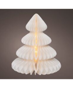 Lumineo Papieren LED Boom 42x48 cm Wit