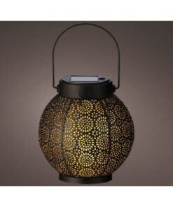 Alternative view of Lumineo Solar Metalen Lantaarn 14x16 cm Zwart/Goud
