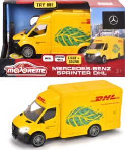 Majorette Grand Series Mercedes-Benz Sprinter DHL Metaal Licht en Geluid 12
