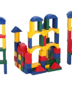 Alternative view of Marionette Wooden Toys Blokkenton met Houten Blokken 100 Stuks