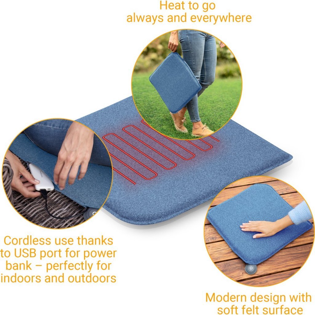 Medisana OL650 Oudoor Warmte Kussen 40x40 cm Blauw - Image 3