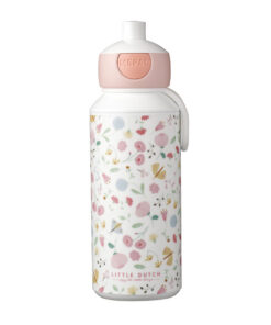 Mepal Campus Pop-Up Drinkfles Little Dutch Flowers and Butterflies 400 ml Roze/Wit