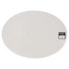 Mesapiu Placemat Lederlook Light Grey Ovaal 45x33 Cm