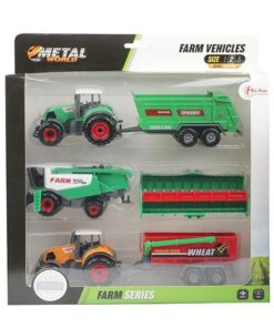 Alternative view of Metal Landbouw Voertuigen met Aanhanger 3 Stuks
