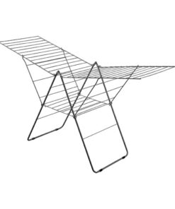 Metaltex Amsterdam Droogrek 32 m Drooglijn 208x64x104 cm Zwart