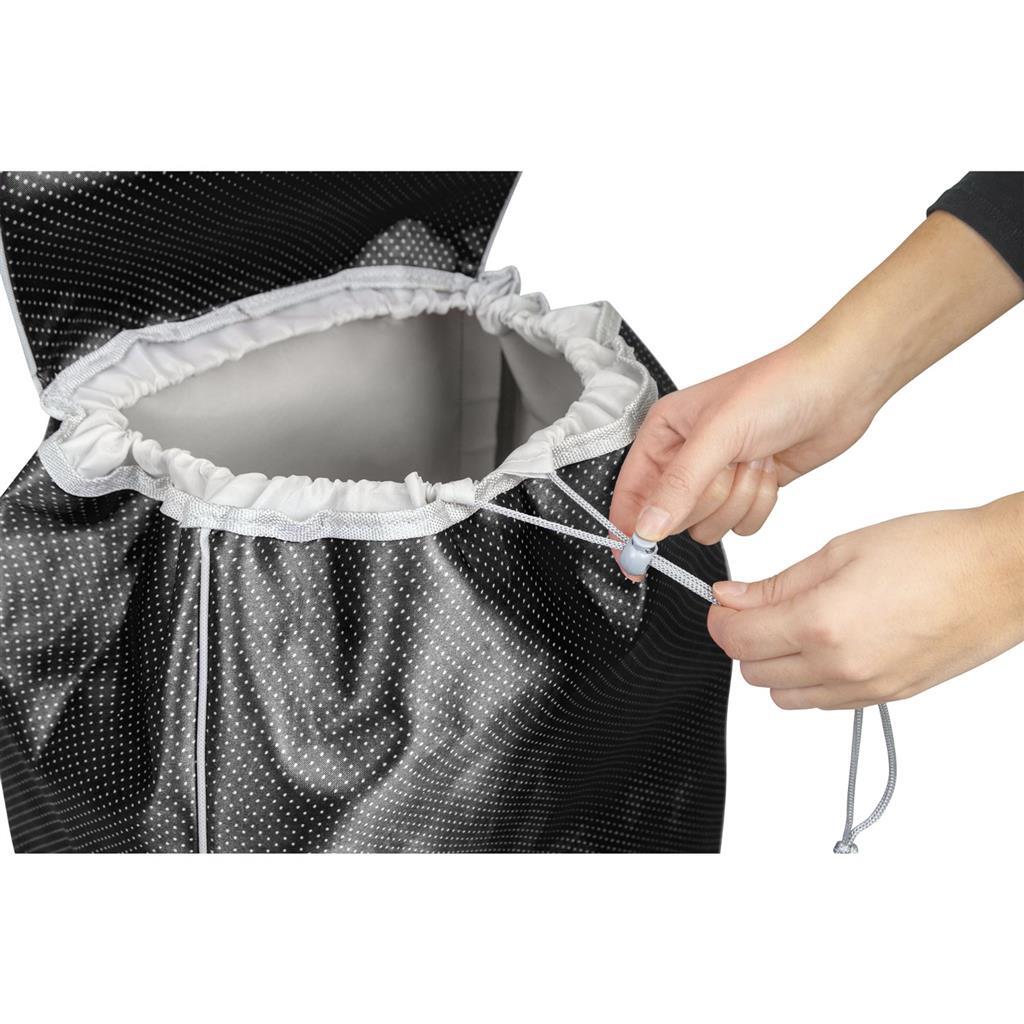 Metaltex Boodschappentrolley 57x34x21 cm 45L Zwart/Grijs - Afbeelding 2