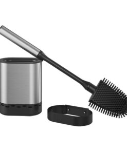 Metaltex Cleany Toiletborstel + Houder 13x8x47 cm Zwart/RVS